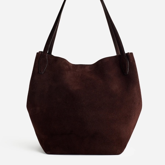 Madewell Dark Brown Suede Shoulder Bag - Picture 11 of 11